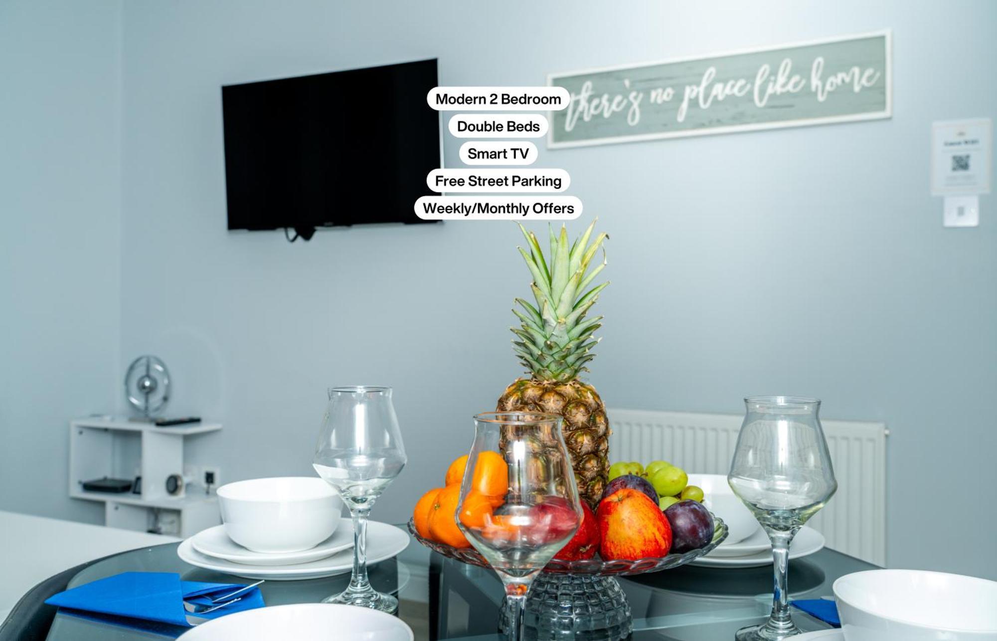 Central Serviced Apartments - 2 Bedroom - Ground Floor - Monthly & Weekly Bookings Welcome - Free Street Parking - 2 Double Beds - Wifi - Smart Tvs In Rooms - Fully Equipped - Heating 24-7 - Contractor & Short Stay Favourite Dundee Eksteriør bilde