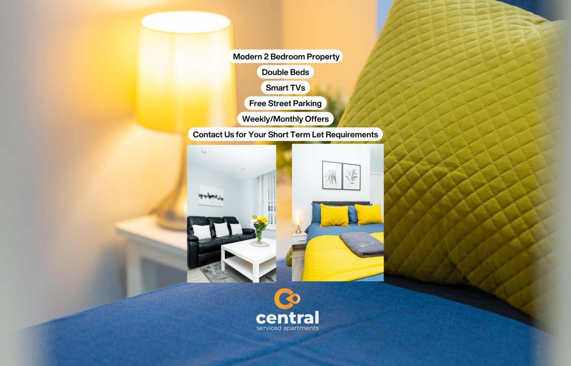 Central Serviced Apartments - 2 Bedroom - Ground Floor - Monthly & Weekly Bookings Welcome - Free Street Parking - 2 Double Beds - Wifi - Smart Tvs In Rooms - Fully Equipped - Heating 24-7 - Contractor & Short Stay Favourite Dundee Eksteriør bilde